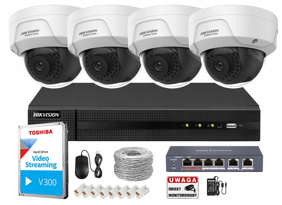 

Hikvision Monitoring wandaloodporny Ip 4Mpx IK10