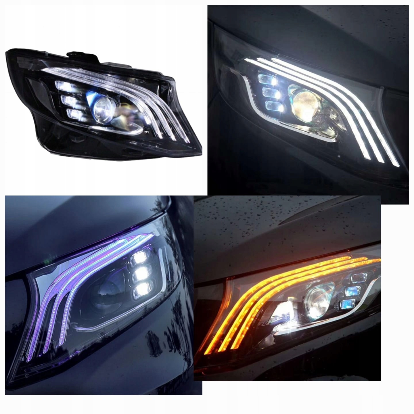PRZEDNIE LAMPY MERCEDES V KLASA W447 MAYBACH 14-19