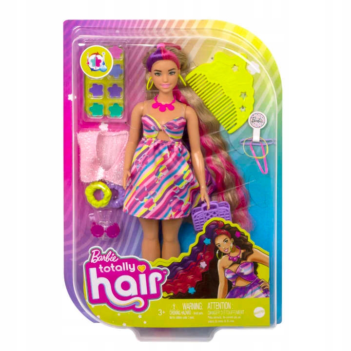 

Barbie Totally Hair Lalka z długimi włosami HCM89