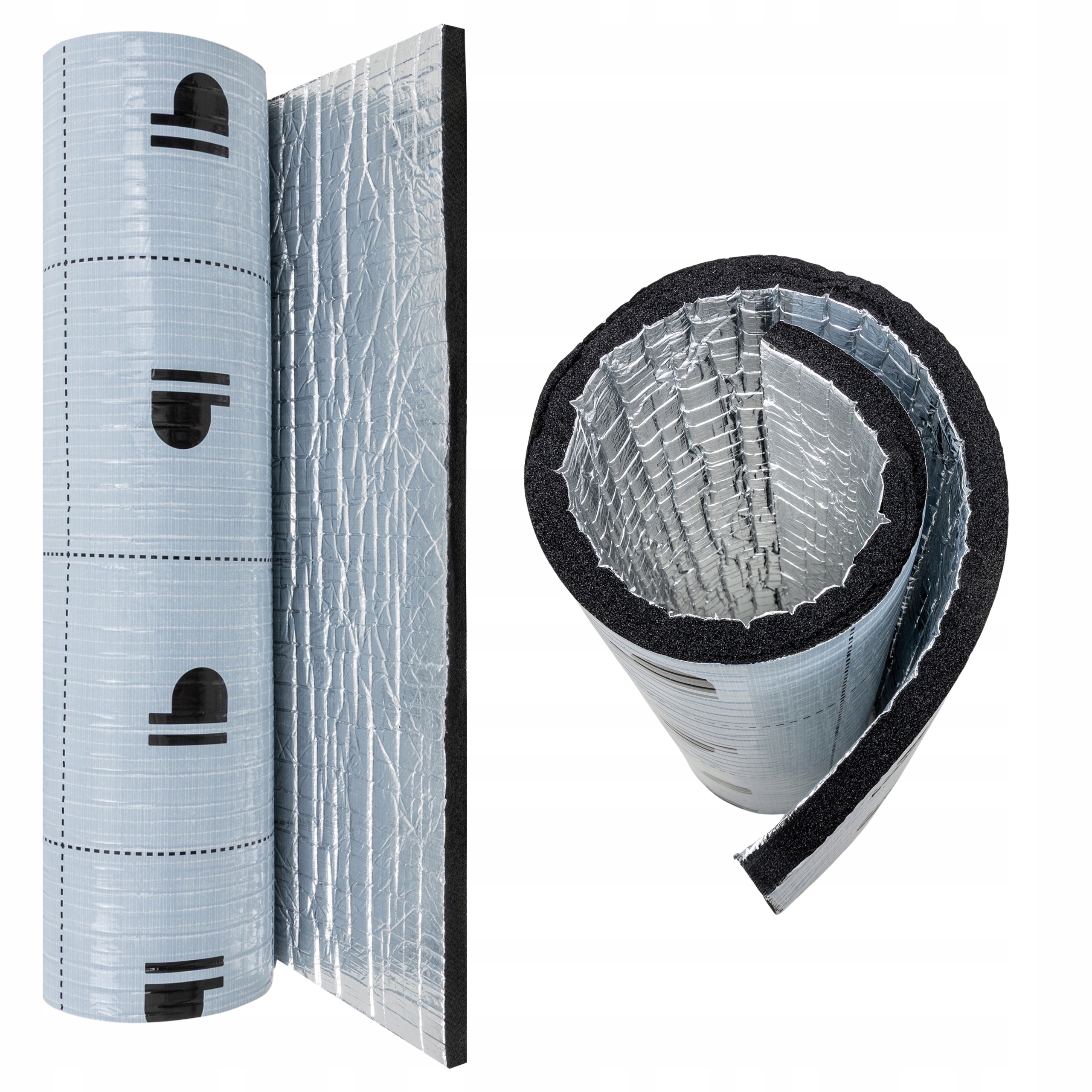 Odřezky K19s Alu Kaučuková pěna s hliníkem 19 mm 1 m2 izolace v kusech