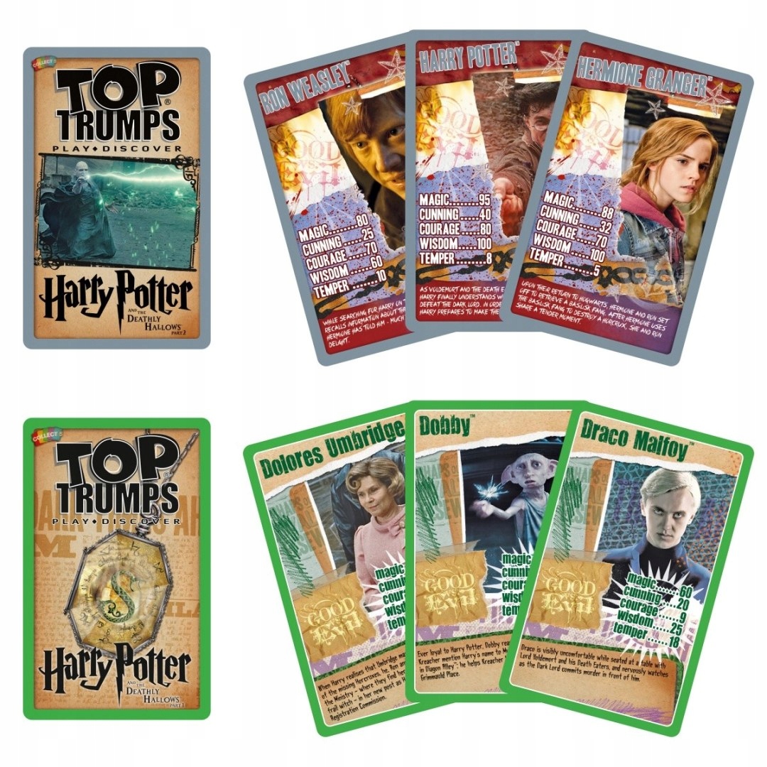 Gra karciana TopTrumps Tin Harry Potter Syltherin Wydawca inny
