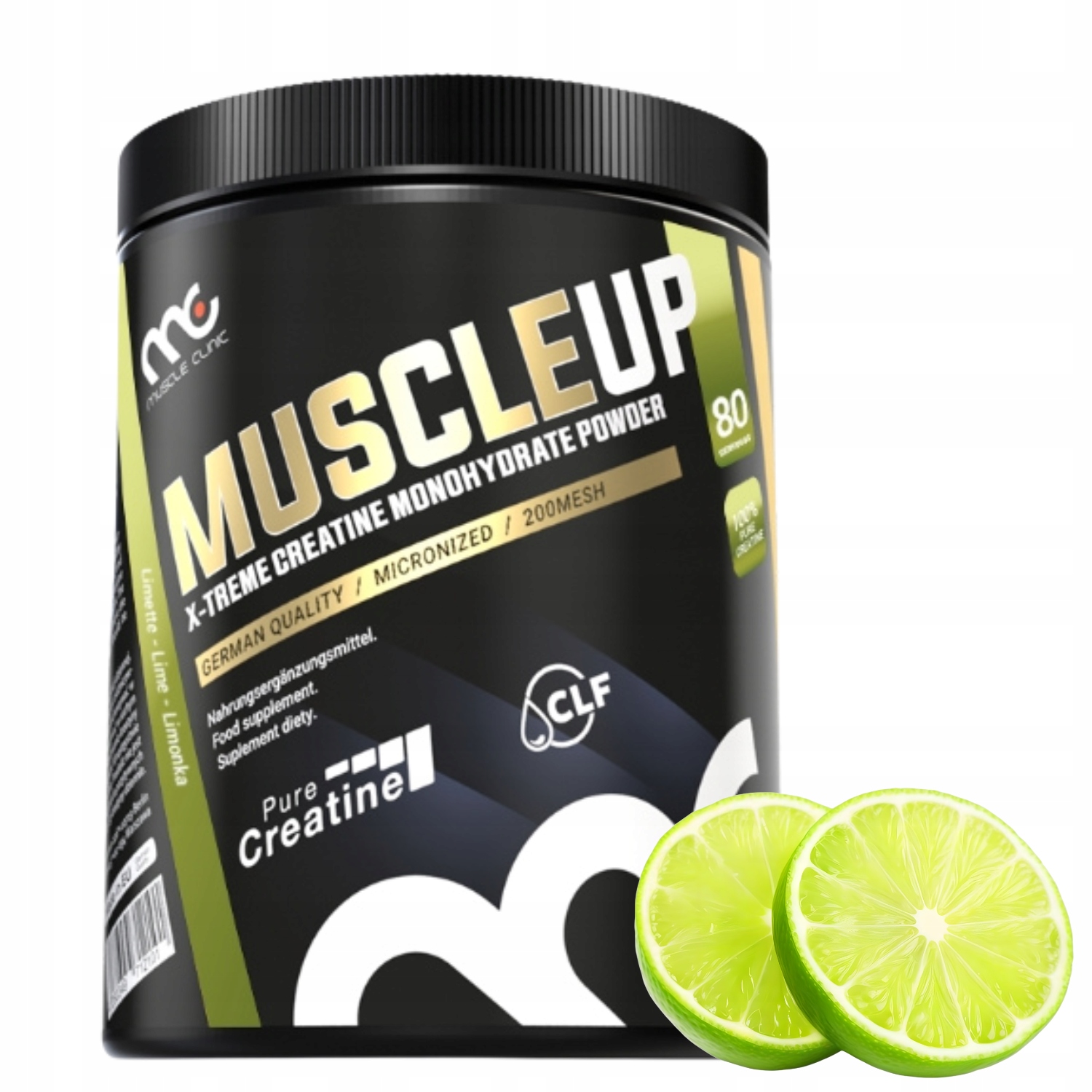Muscle Clinic Muscle Up 400G Kreatin monohydrát Limetka