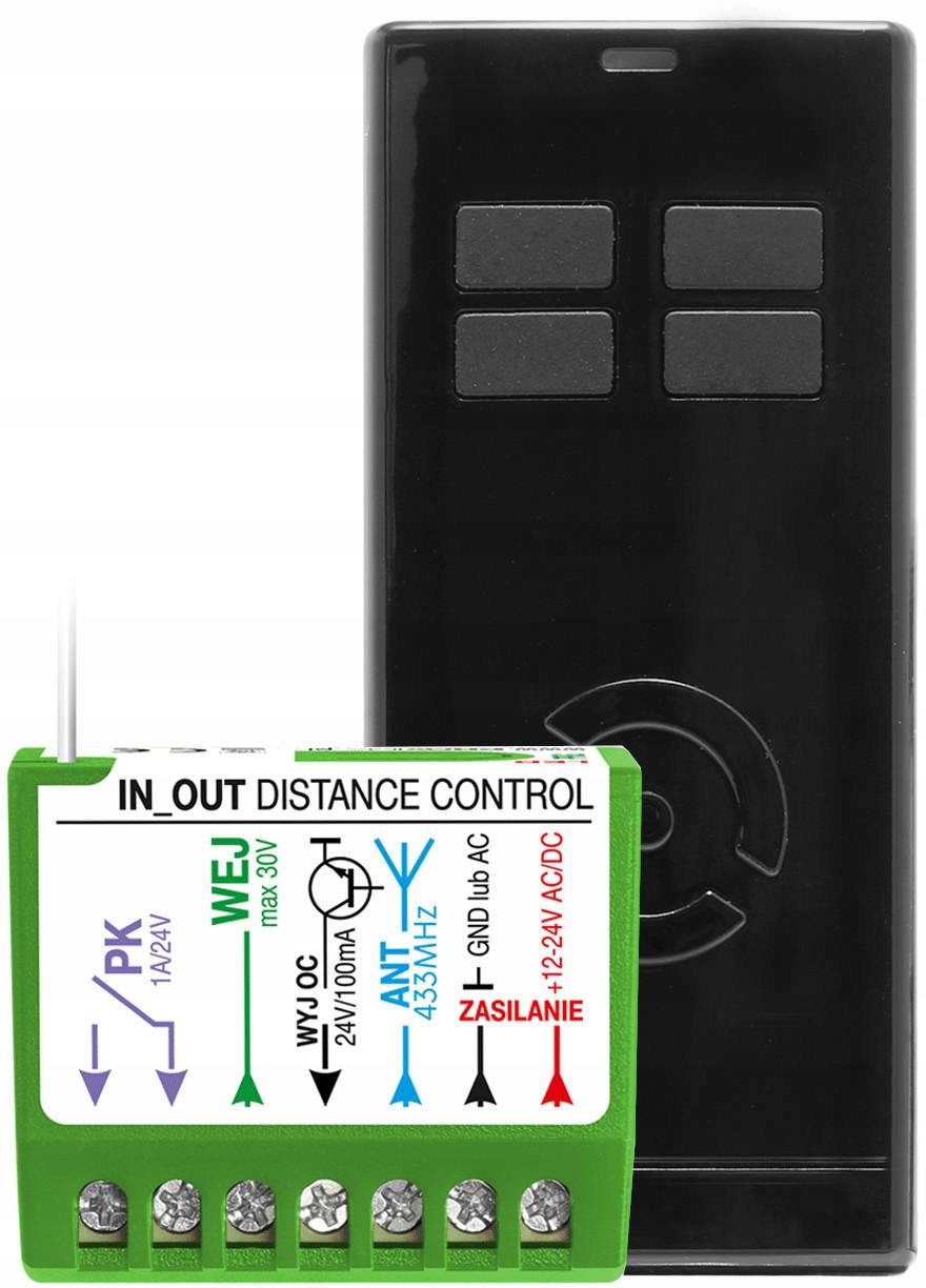 Sada Proxima T4 čierna Kontrola vzdialenosti In-out