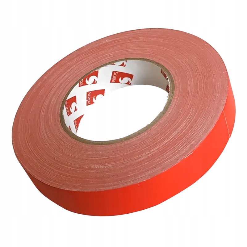 Páska Scapa 3101 25 mm/50 m červená, impregnované plátno, bezstopové lepidlo