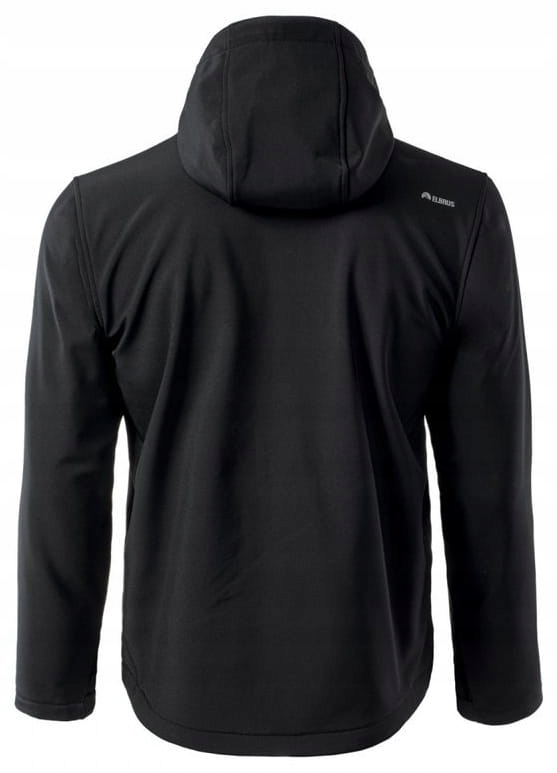 ELBRUS IVER KURTKA MĘSKA SOFTSHELL CZARNY KAPTUR M Rozmiar M