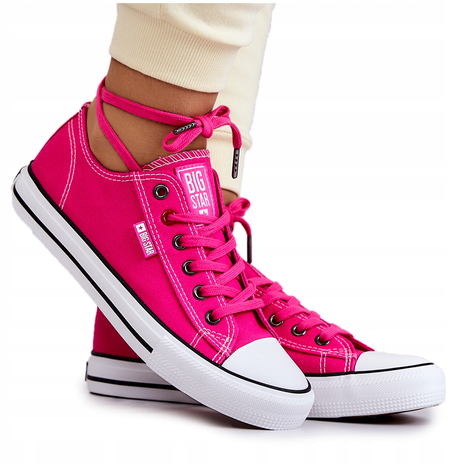 

Trampki Damskie Big Star JJ274A005 Fuksja 37