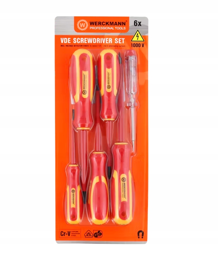 Zestaw izolowanych śrubokrętów Werckmann 6 sztuk