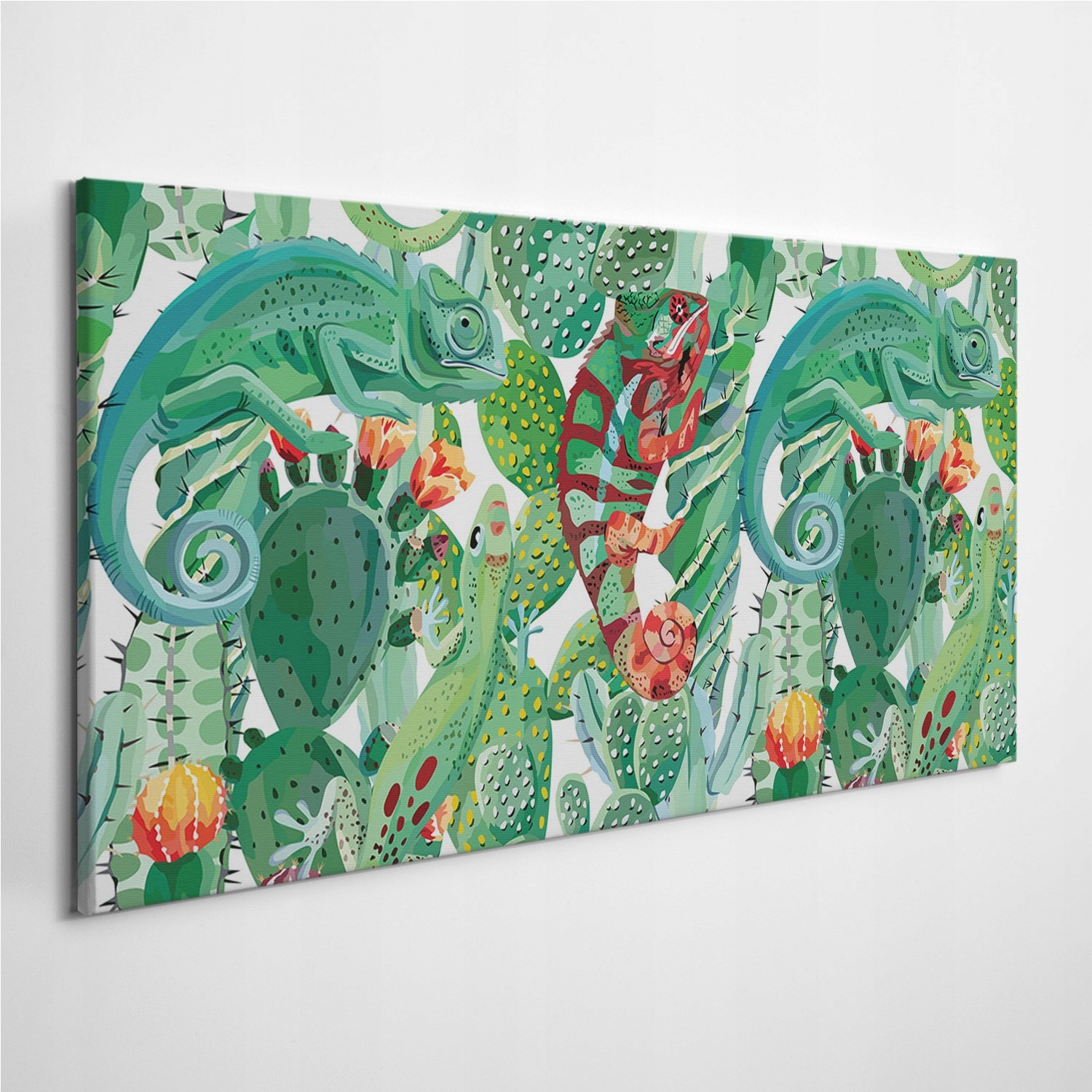 

Obraz na płótnie Kameleon Kaktus Roślina 140x70 cm