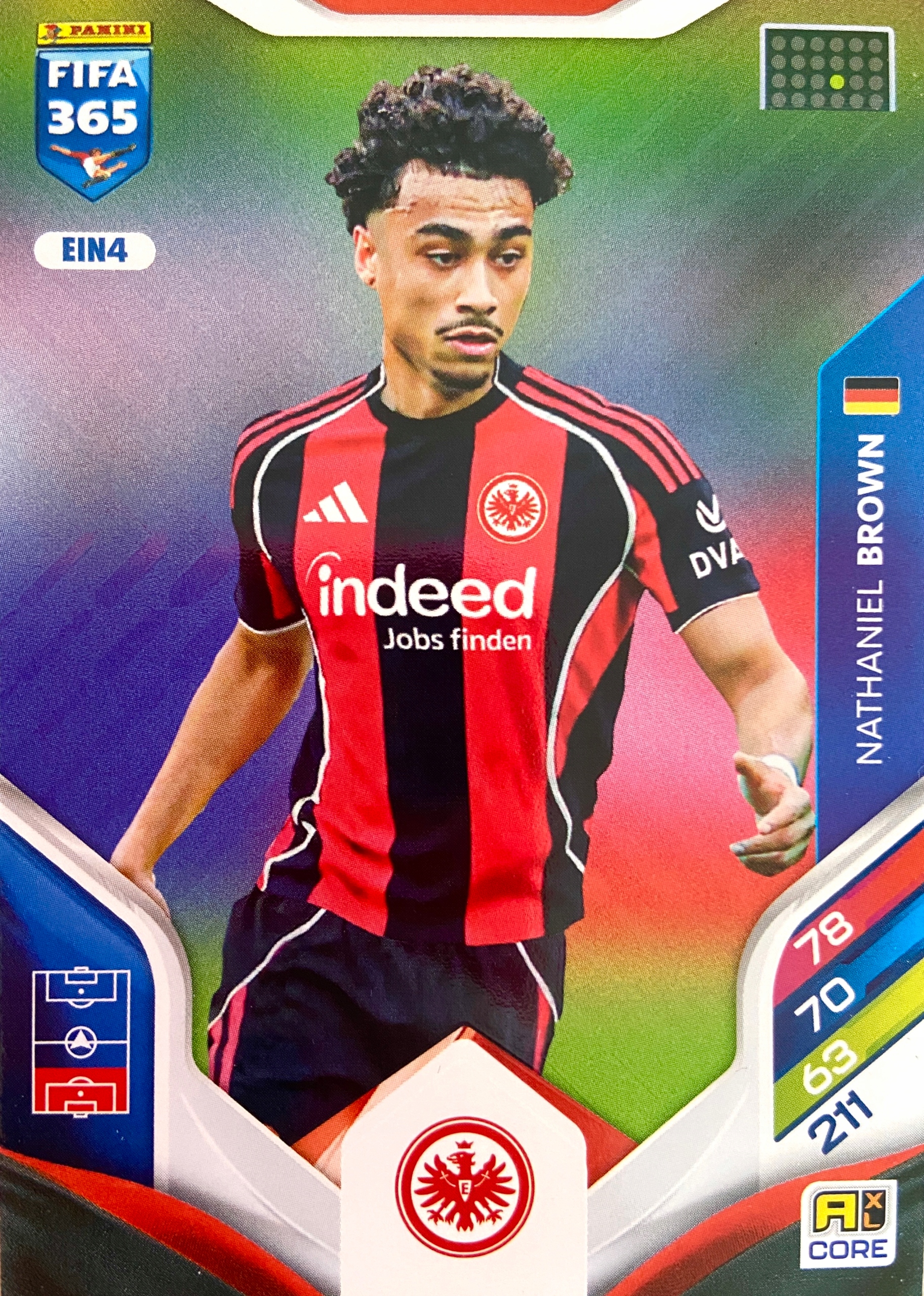 Panini Fifa 365 2026 Core Team Mate EIN4 Nathaniel Brown Eintracht