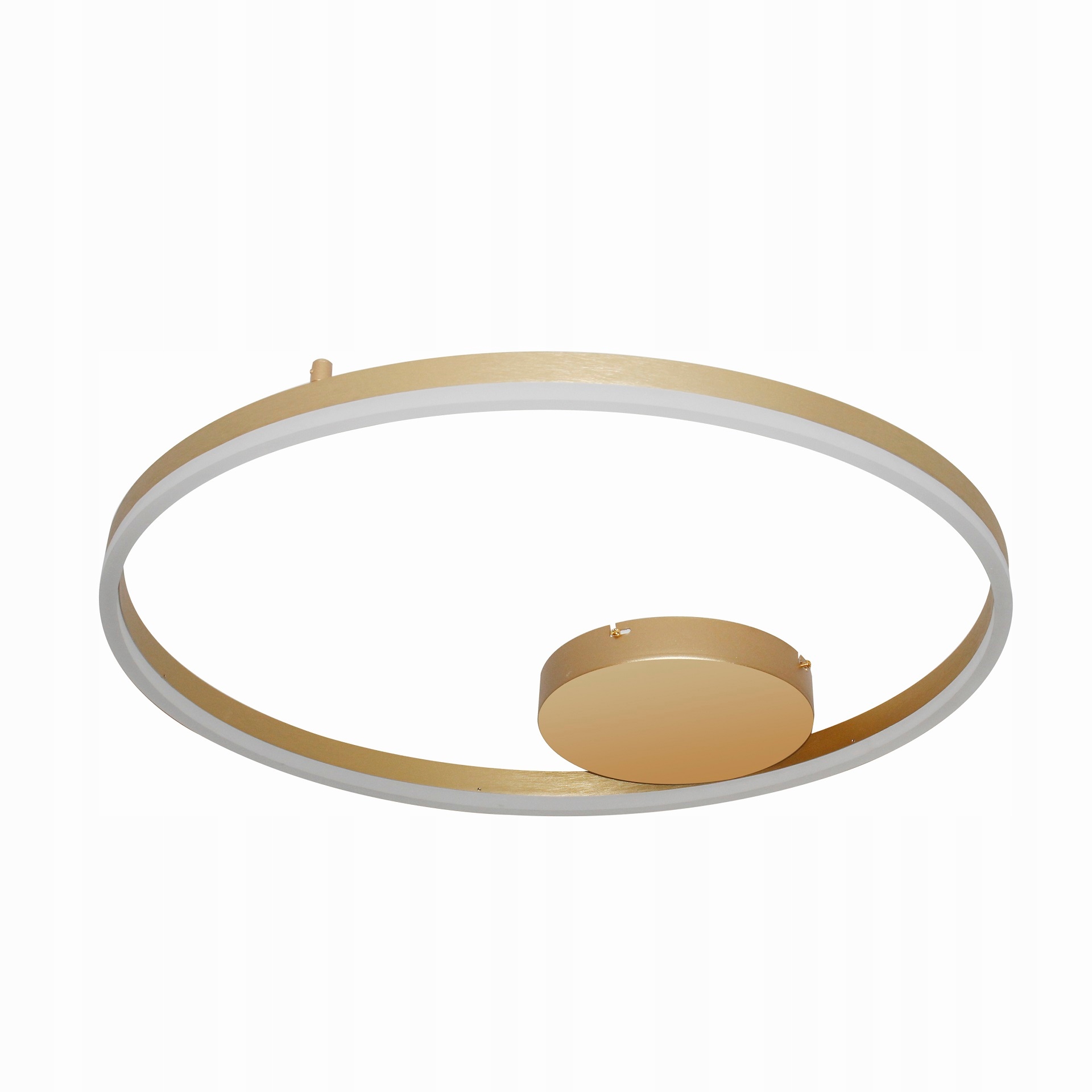 Zlatá okrúhla stropná posteľ Halo 60 Top Led 3000K do spálne