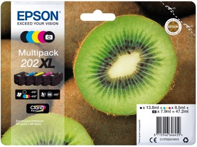 Epson multipack 5 farieb, 202XL Premium, XL C13T02G74010