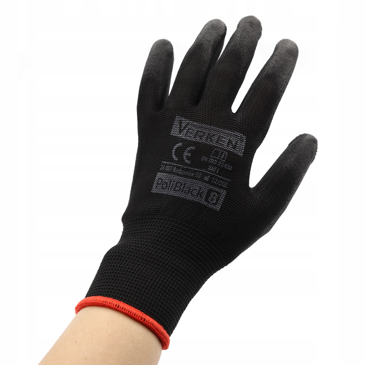 10x WYTRZYMAŁE RĘKAWICE ROBOCZE POLIURETANOWE 10 Marka Hurtex