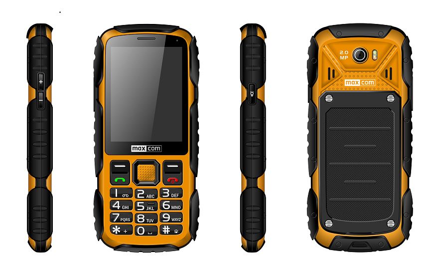 

Wzmocniony telefon Maxcom MM920 Strong Żółty IP67