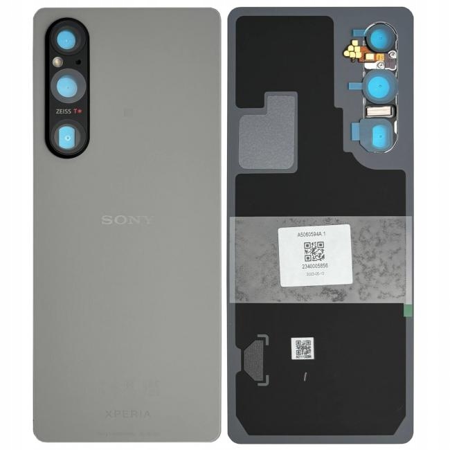 Kryt Sony Xperia 1 V zadný batériový strieborný Originál