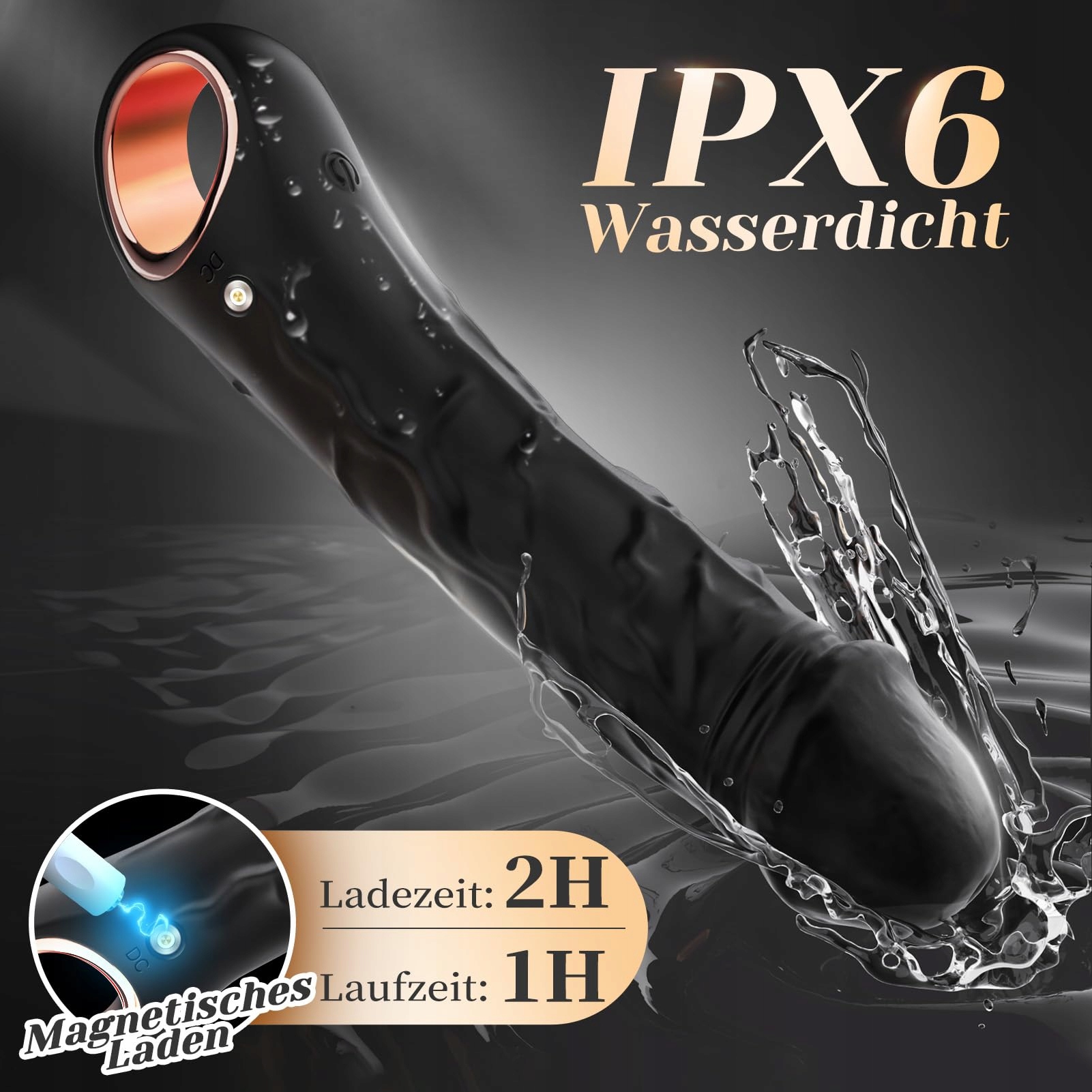 DILDOSET Zestaw Wibratorów Dla Kobiet Ergonomiczny 10 Trybów Wibracji — miniatura 3