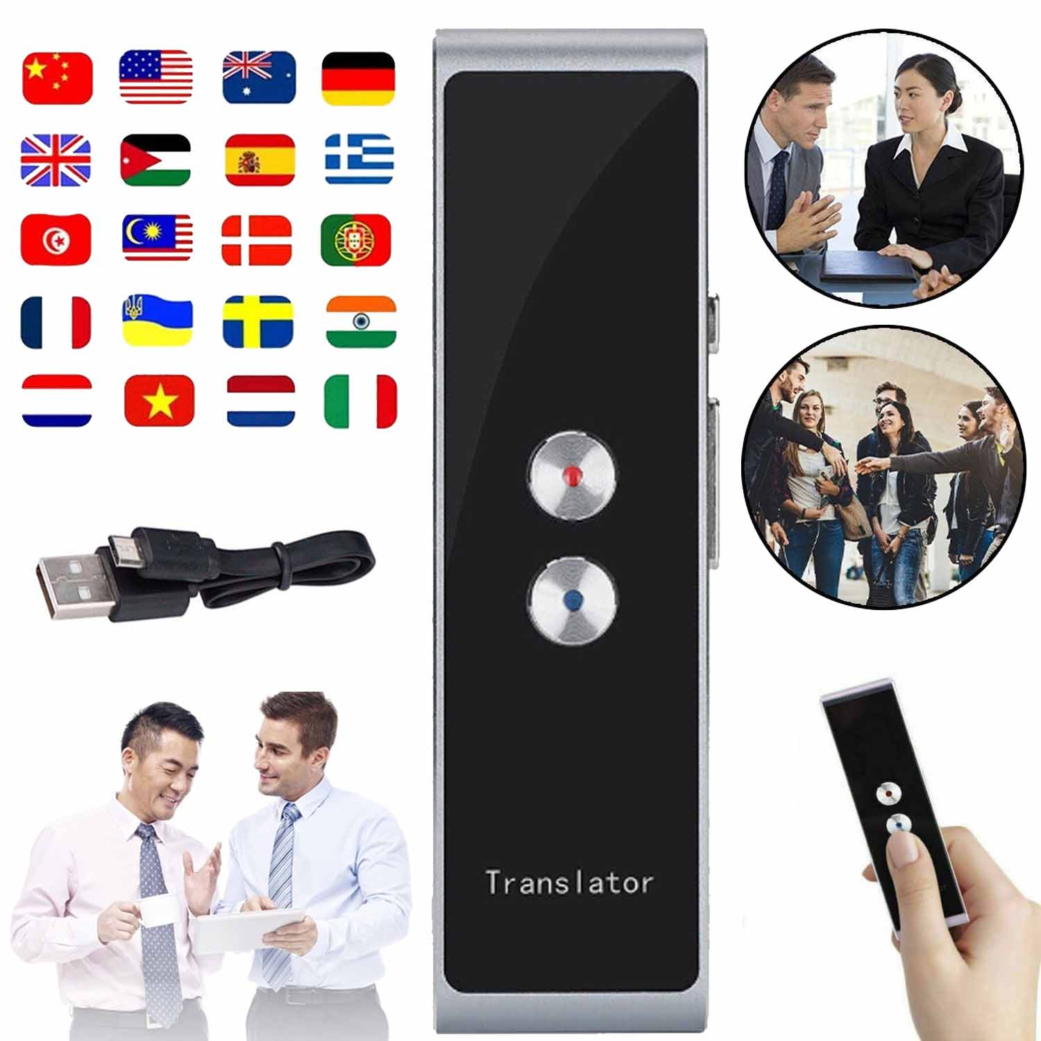 ELEKTRONICZNY TŁUMACZ MOWY WIĘCEJ NIŻ 33 JĘZYKÓW Stan opakowania oryginalne