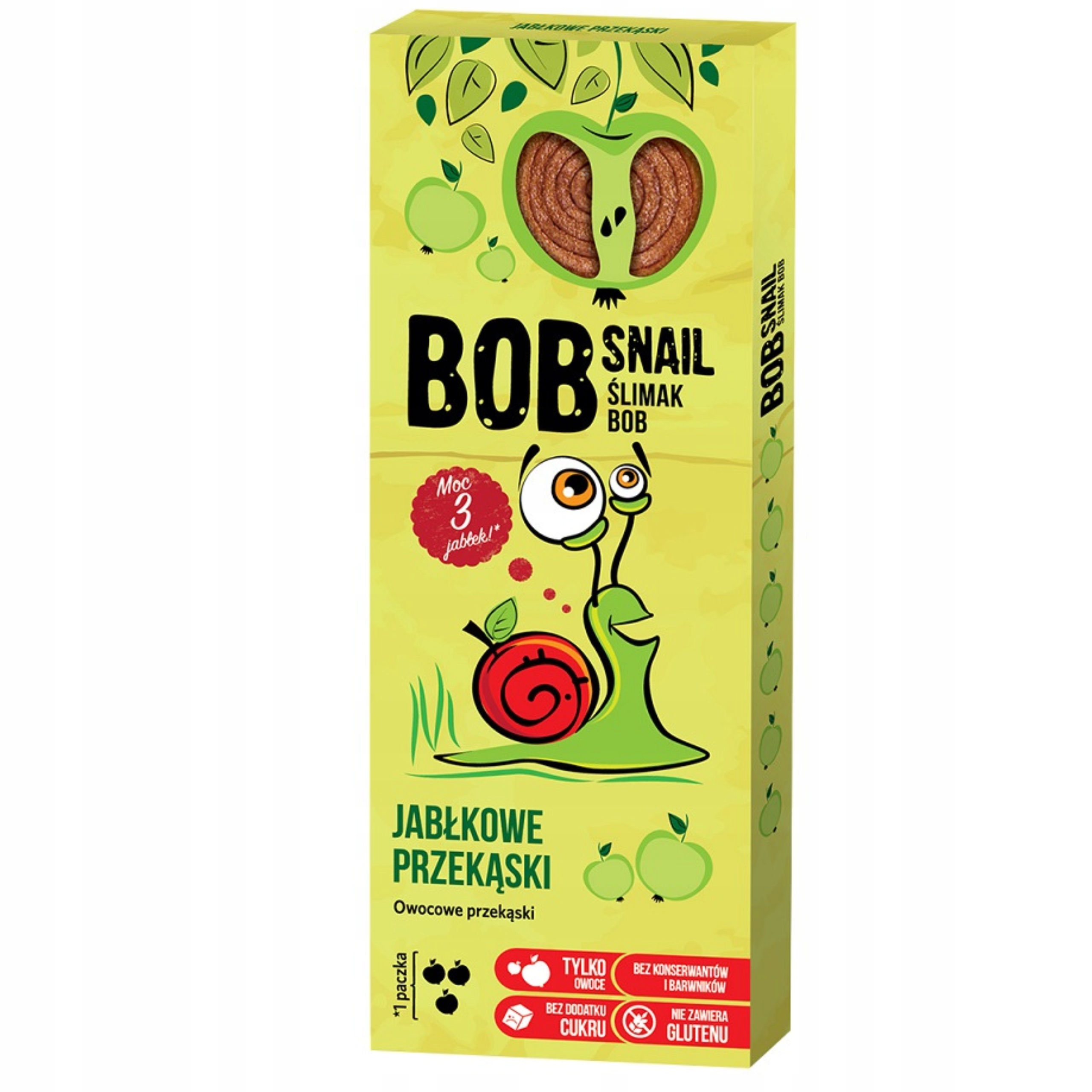BOB SNAIL ślimak zestaw 24x 30g Jabłko 30g przekąska dla dzieci EAN (GTIN) 4820162520231