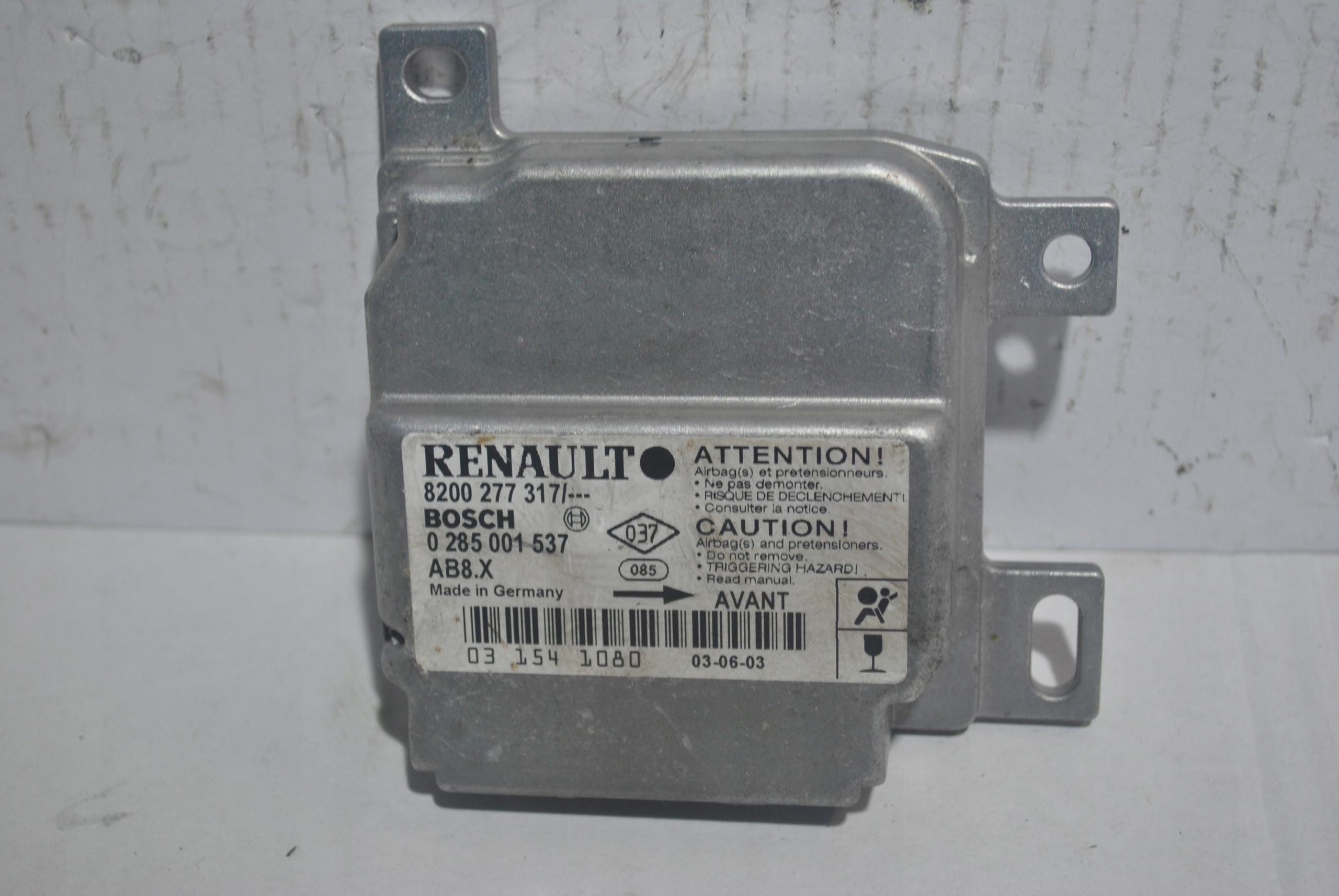 ДАТЧИК МОДУЛЬ ПОДУШКИ БЕЗОПАСНОСТИ RENAULT CLIO II 8200277317