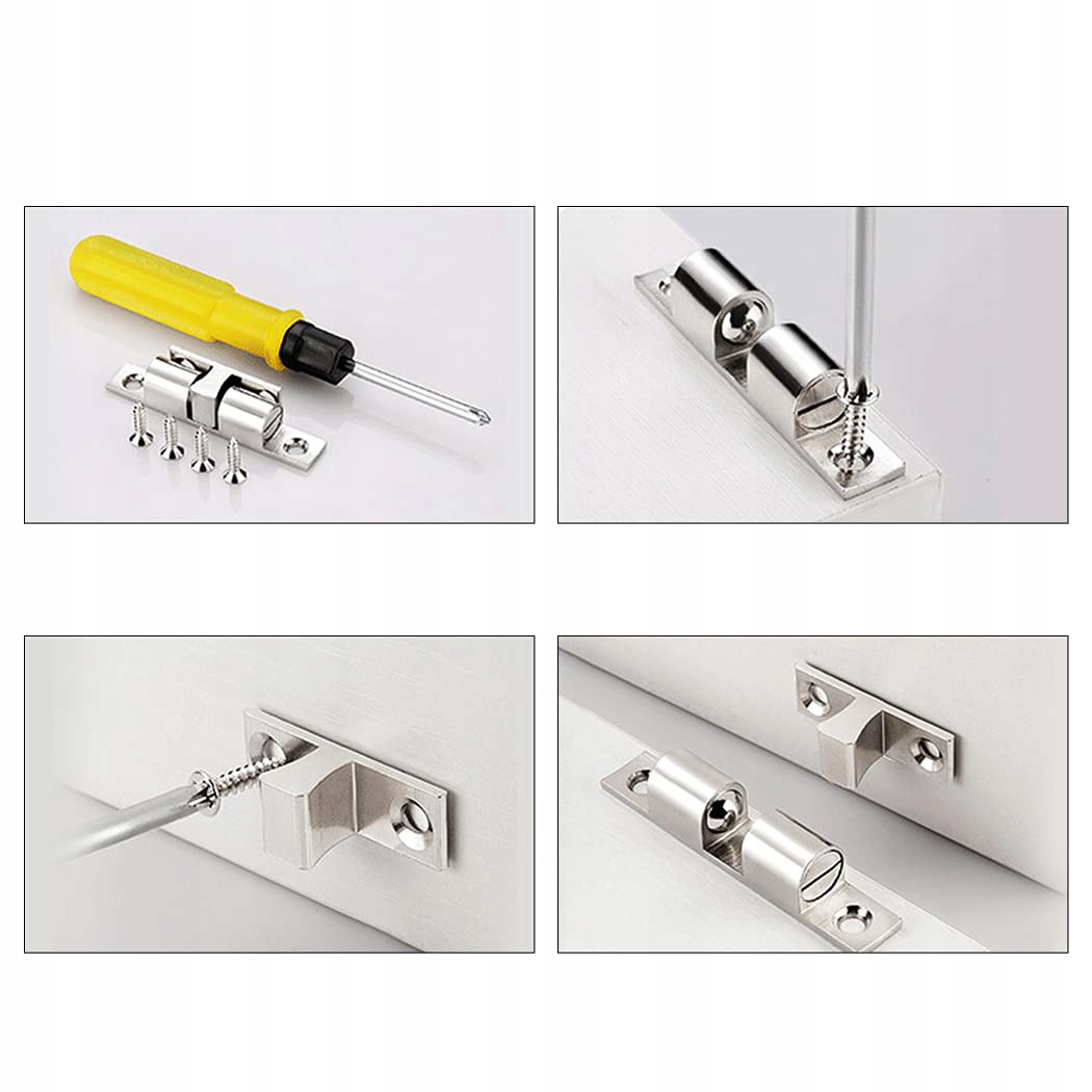 6SZT SZAFEK MEBLOWY PODWÓJNE PIŁEK ZAMEK ZATRZASK Szerokość 9.8 mm