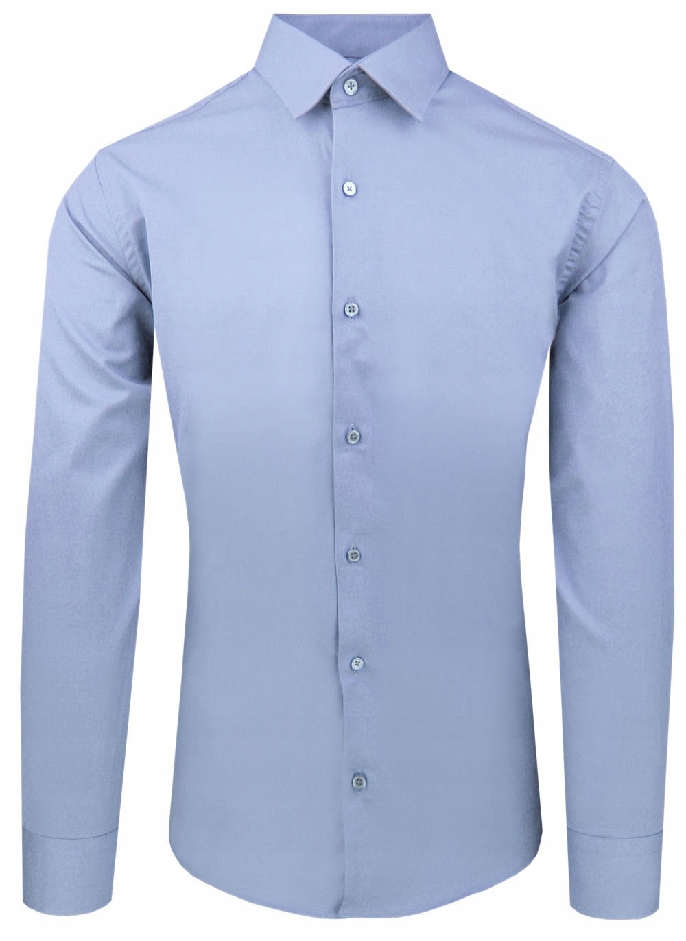 Tmavě modrá bavlněná košile s vypasovaným střihem 48/176-182