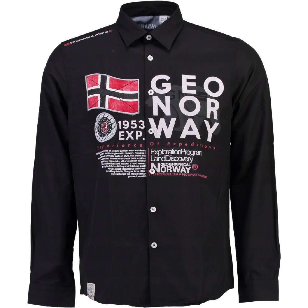 Geographical Norway košile pánská Zado Ls Men 100 M černá