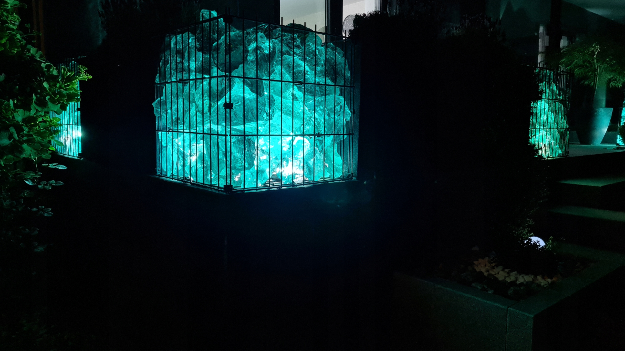 BRYŁY SZKLANE KAMIEŃ TURKUSOWY SZKŁO DO GABIONÓW2kg NOWOCZESNY PIĘKNY Marka inna