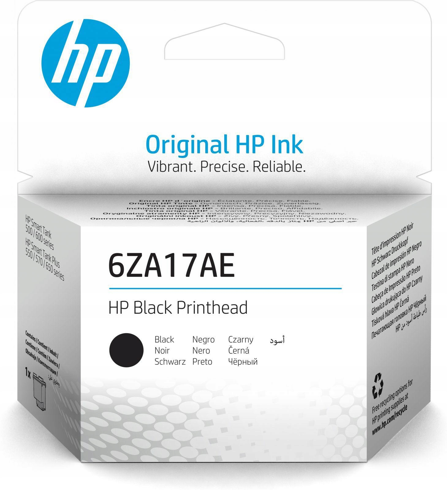 

Głowica Hp 6ZA17AE Black Smart Tank 500 515 530