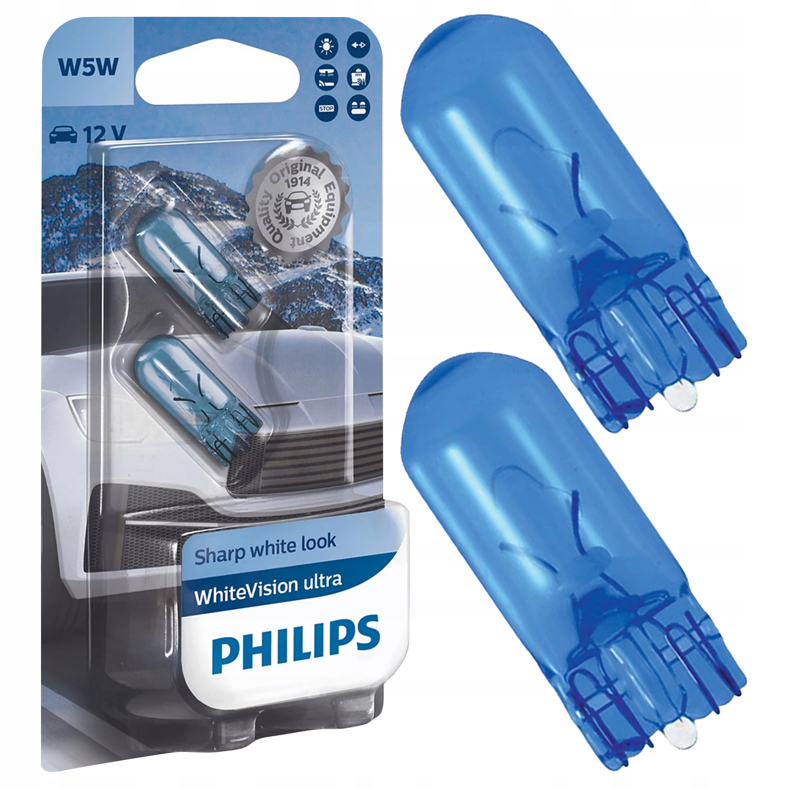 Philips Żarówka W5W White Vision Ultra 4200K +60%