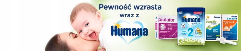 Humana 3 650g od 12 miesiąca x 3 szt + GRATIS WITAMINA D+DHA Marka Humana