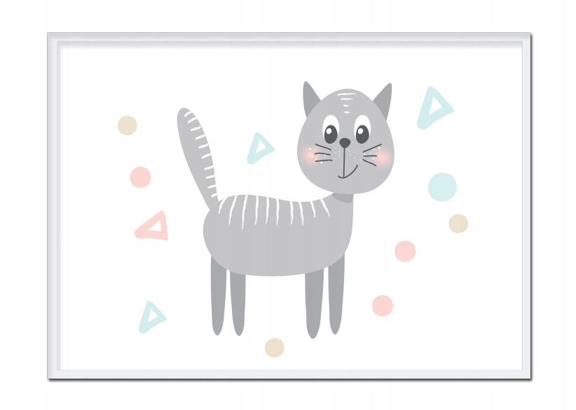 

Obraz Plakat W Ramie 33x43 cm Kot PD201