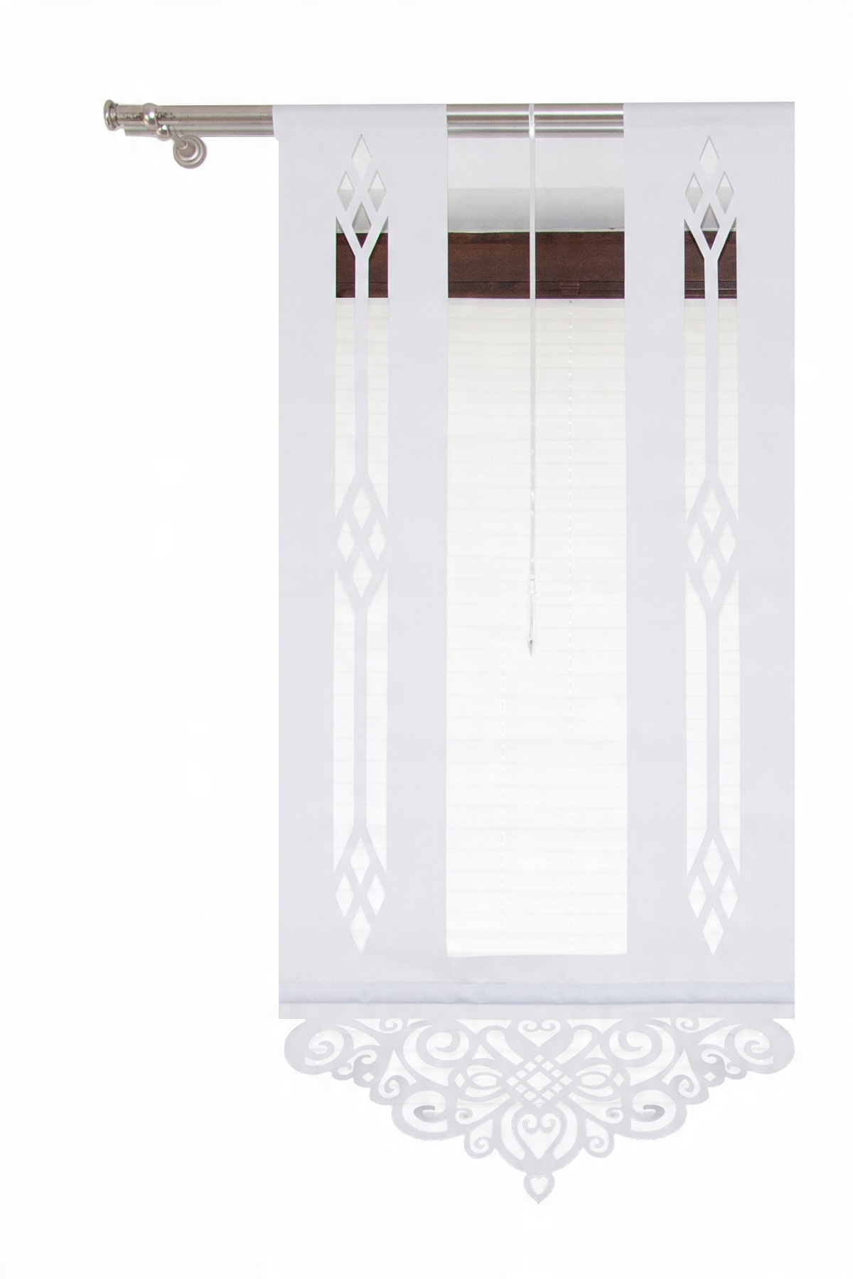 

Firana Panel Kryształki Ażur Firana Gotowa 50x110