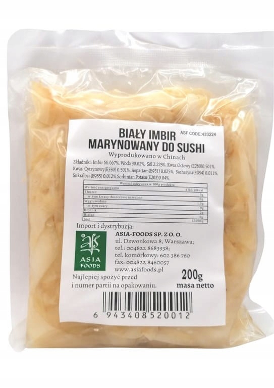 

Imbir marynowany biały 200g