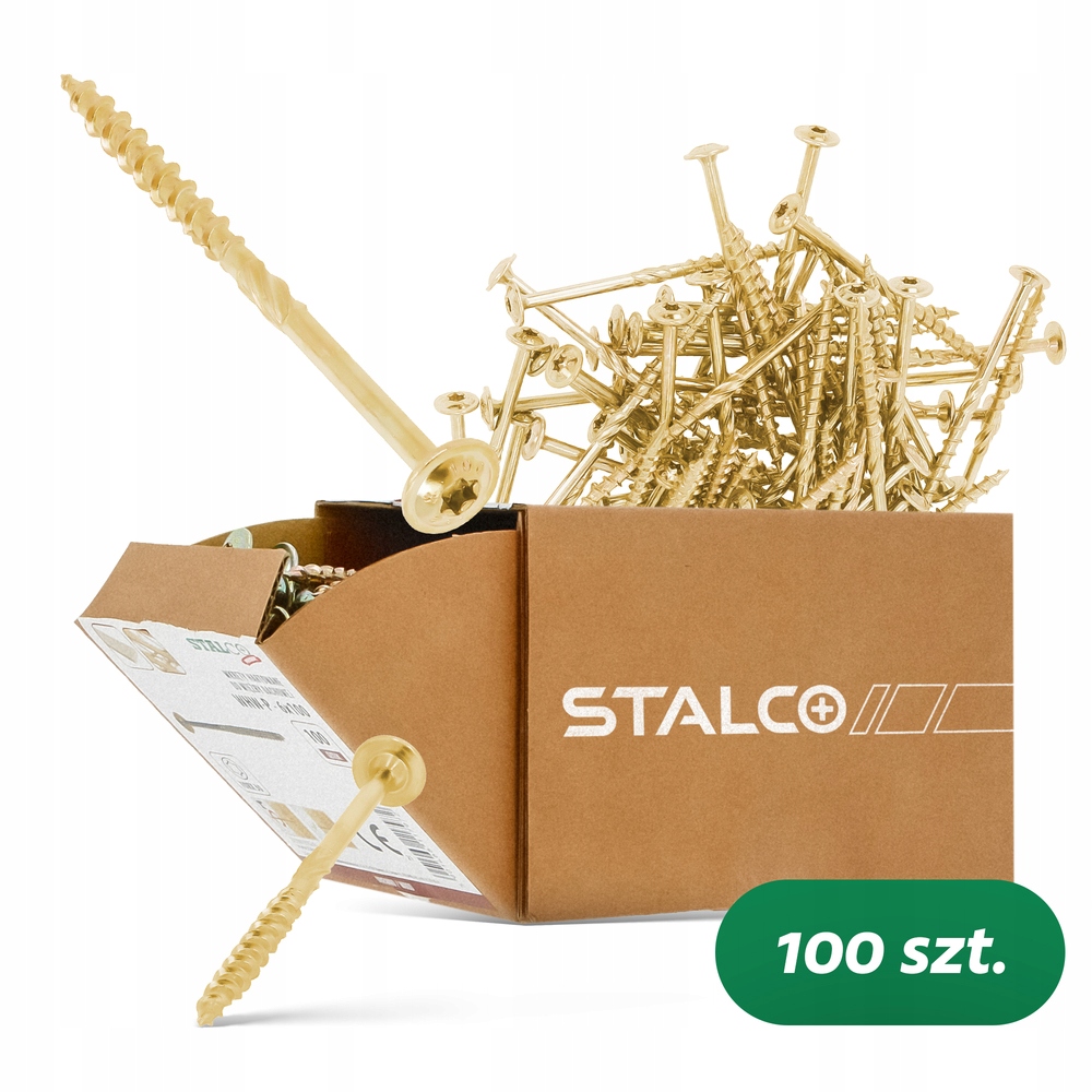 WKRĘTY WKRĘT DO WIĘŹBY DACHOWEJ 6 x 100mm 100szt CIESIELSKI