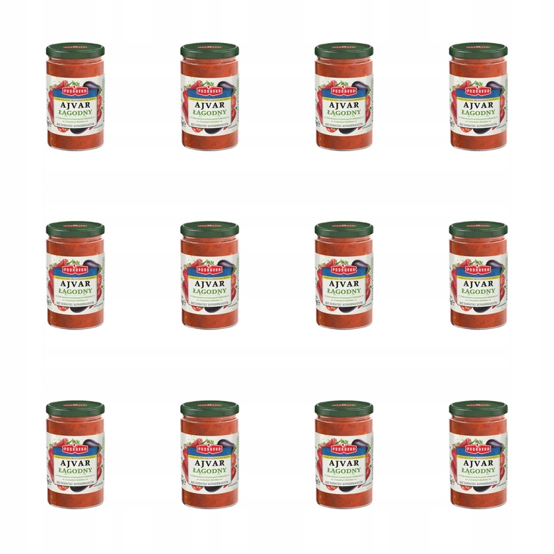 Podravka Ajvar jemná pasta z papriky a lilku 350 g X12