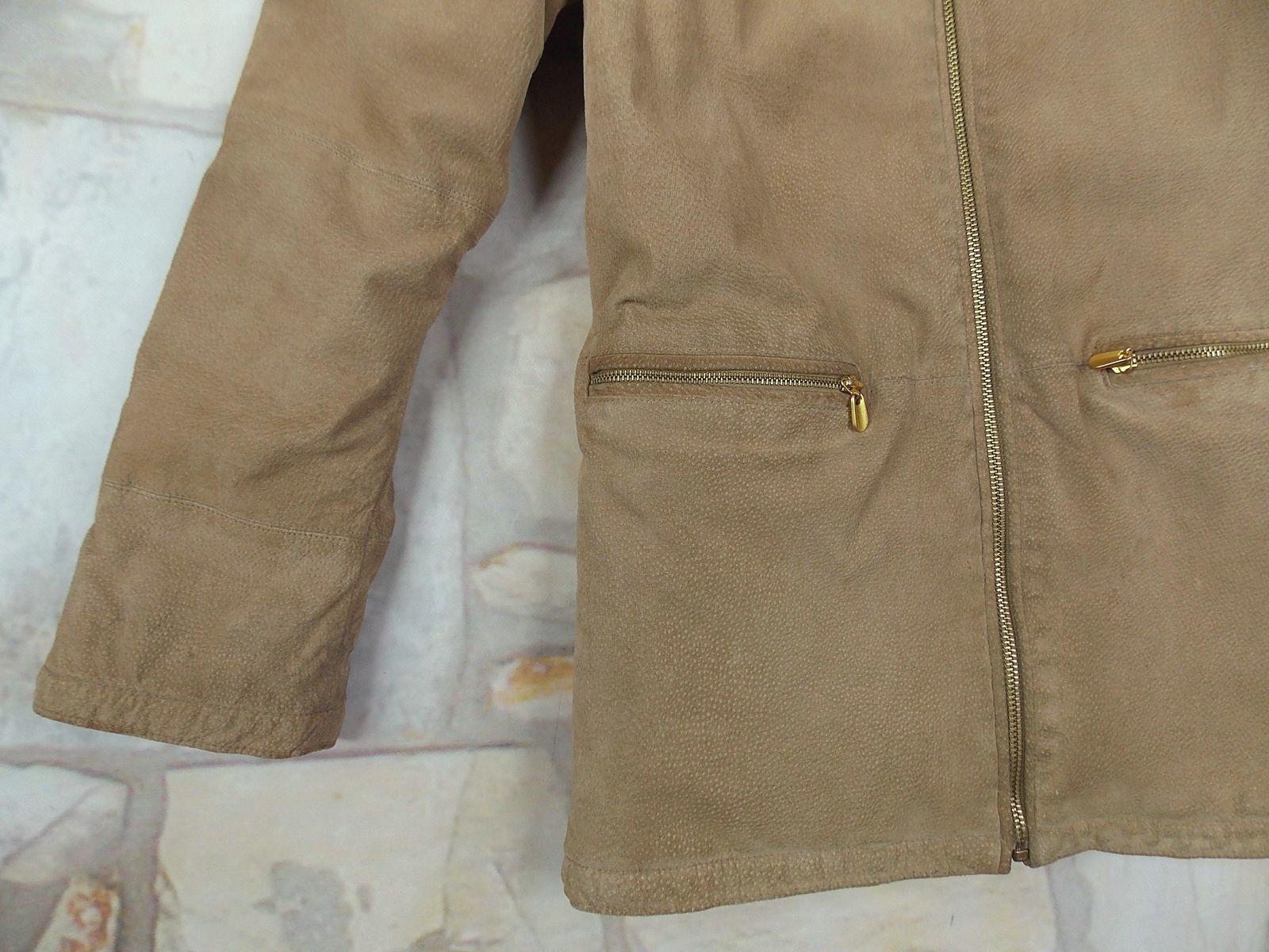 WINLIT kurtka kozuch skórzany dwustronny L/XL Rękaw długi rękaw