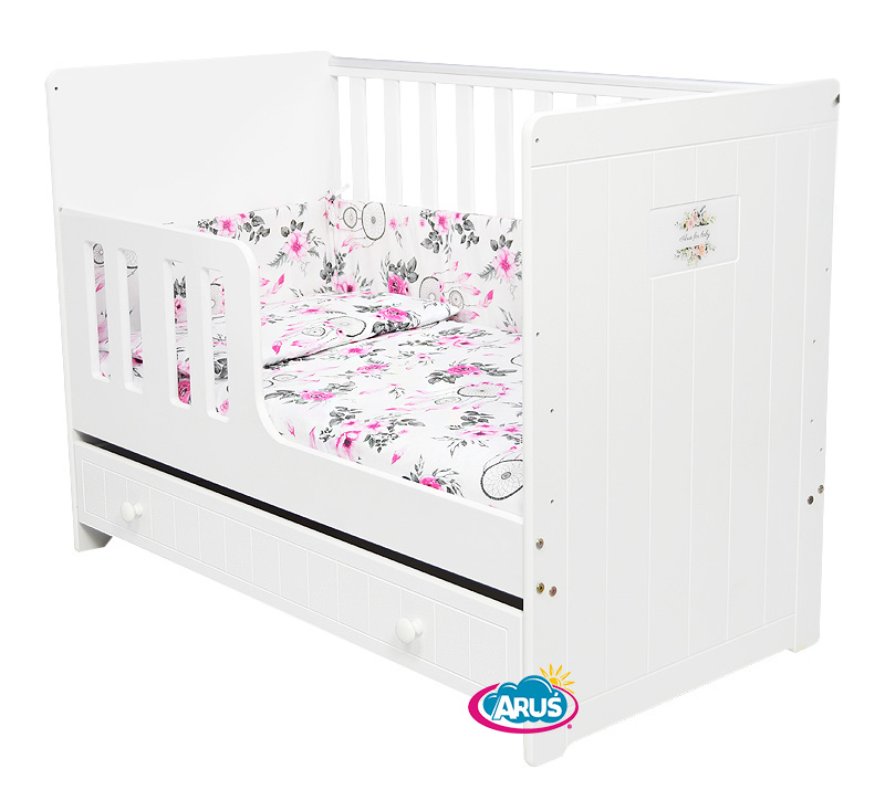 14el ŁÓŻECZKO Z SZUFLADĄ TAPCZANIK MATERAC POŚCIE%