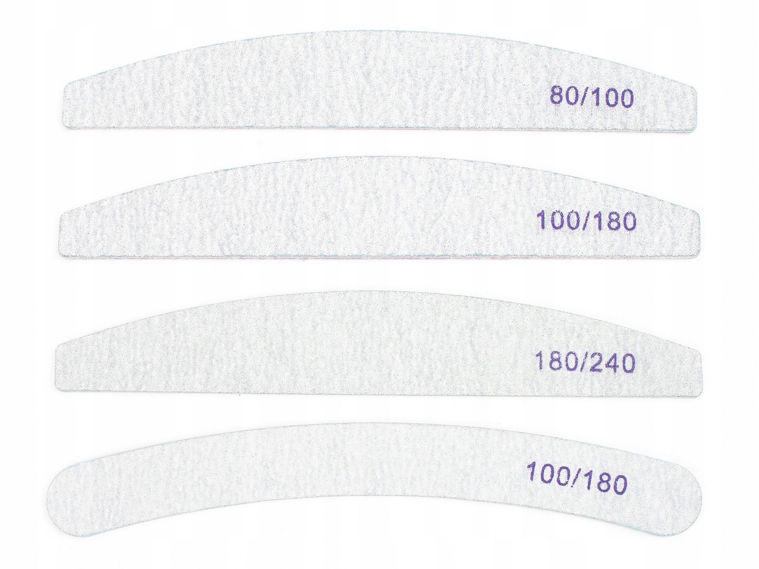 100 x Pilnik do Paznokci Łódka Zebra 100/180 Rodzaj pilnik