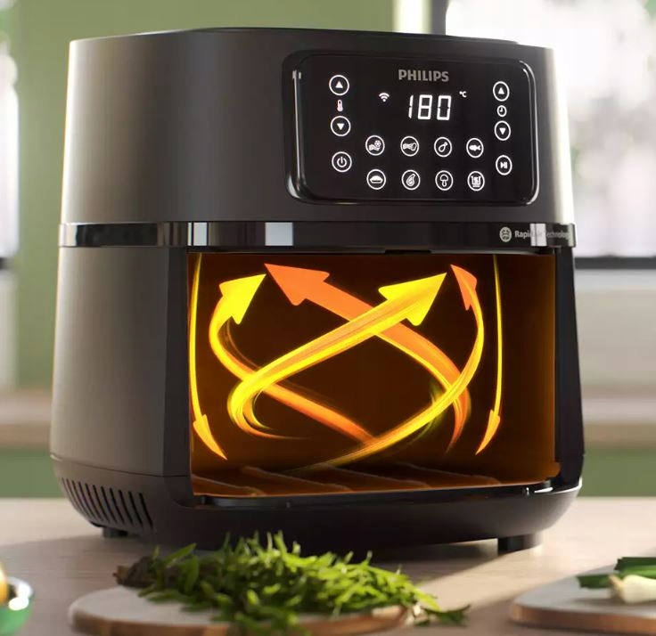 FRYTKOWNICA AIRFRYER PHILIPS Connected XXL WI-FI + FORMA DO PIECZENIA RUSZT Pojemność misy 7.2 l