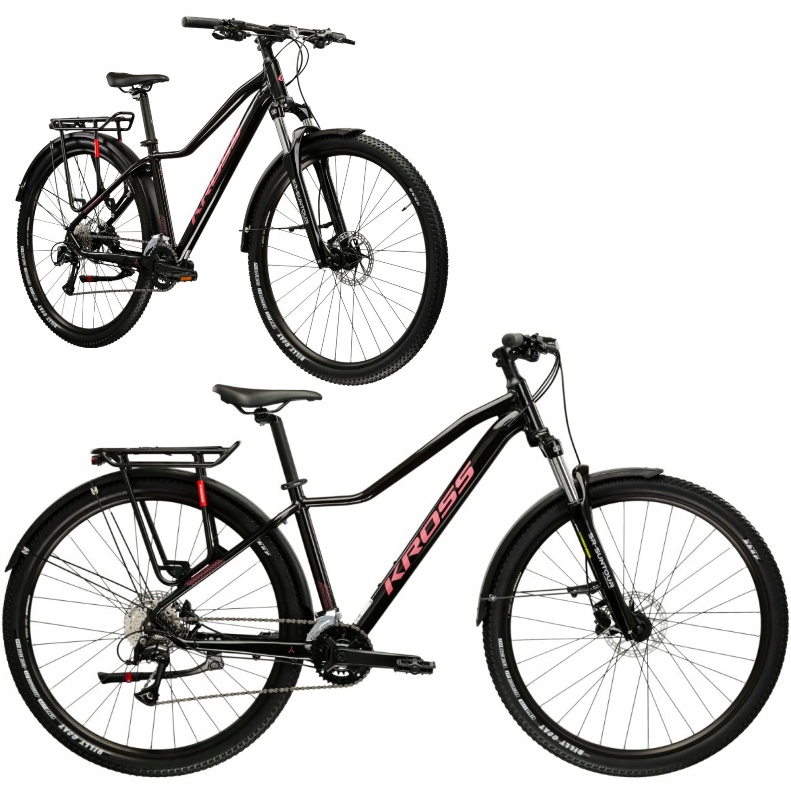 Rower Mtb 29" Kross Lea 4.0 Eq rama M 17" czarny różowy R26