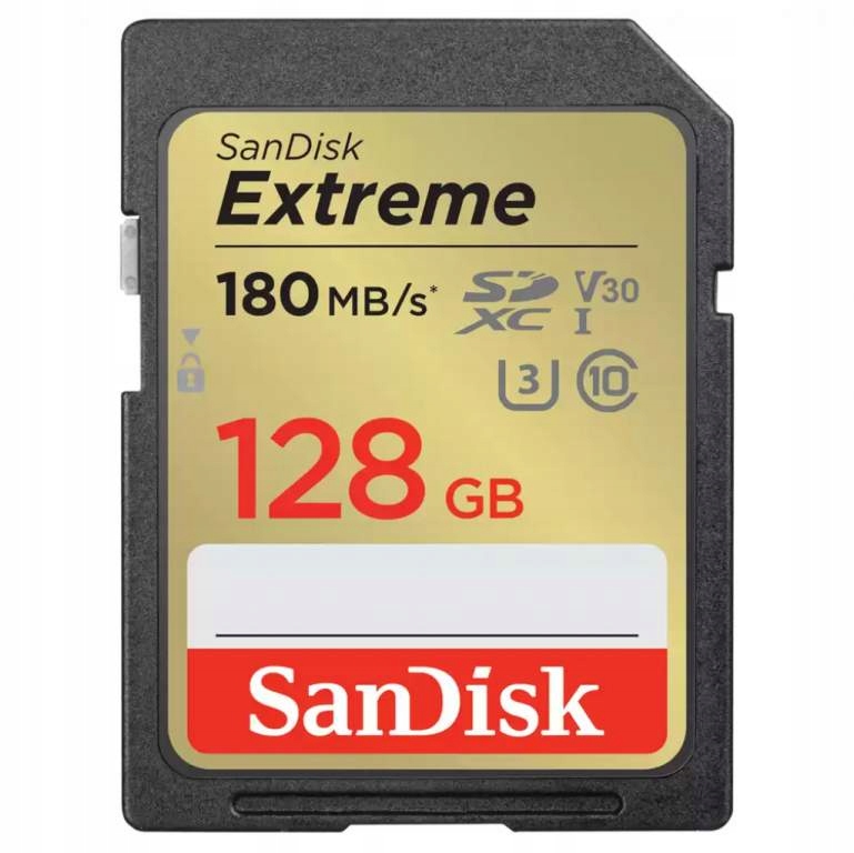 Karta SD Sandisk SDXC EXTREME 128GB 180MB/s V30