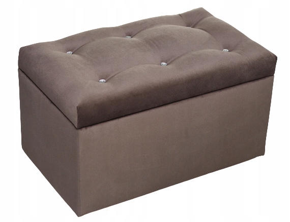 PUFA skrzynia pikowana kufer OTWIERANY skóra welur Kolekcja ac