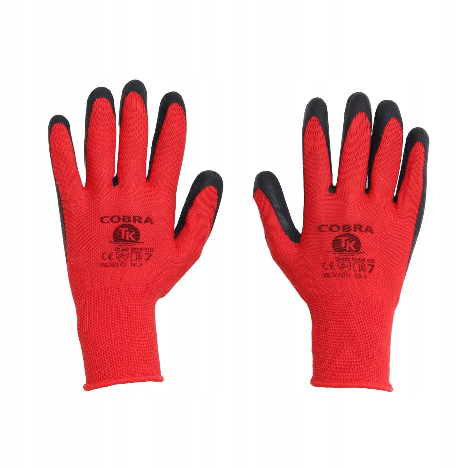 Pracovné rukavice, ochranné, sťahovák, s hrubým latexom, XL, 1p