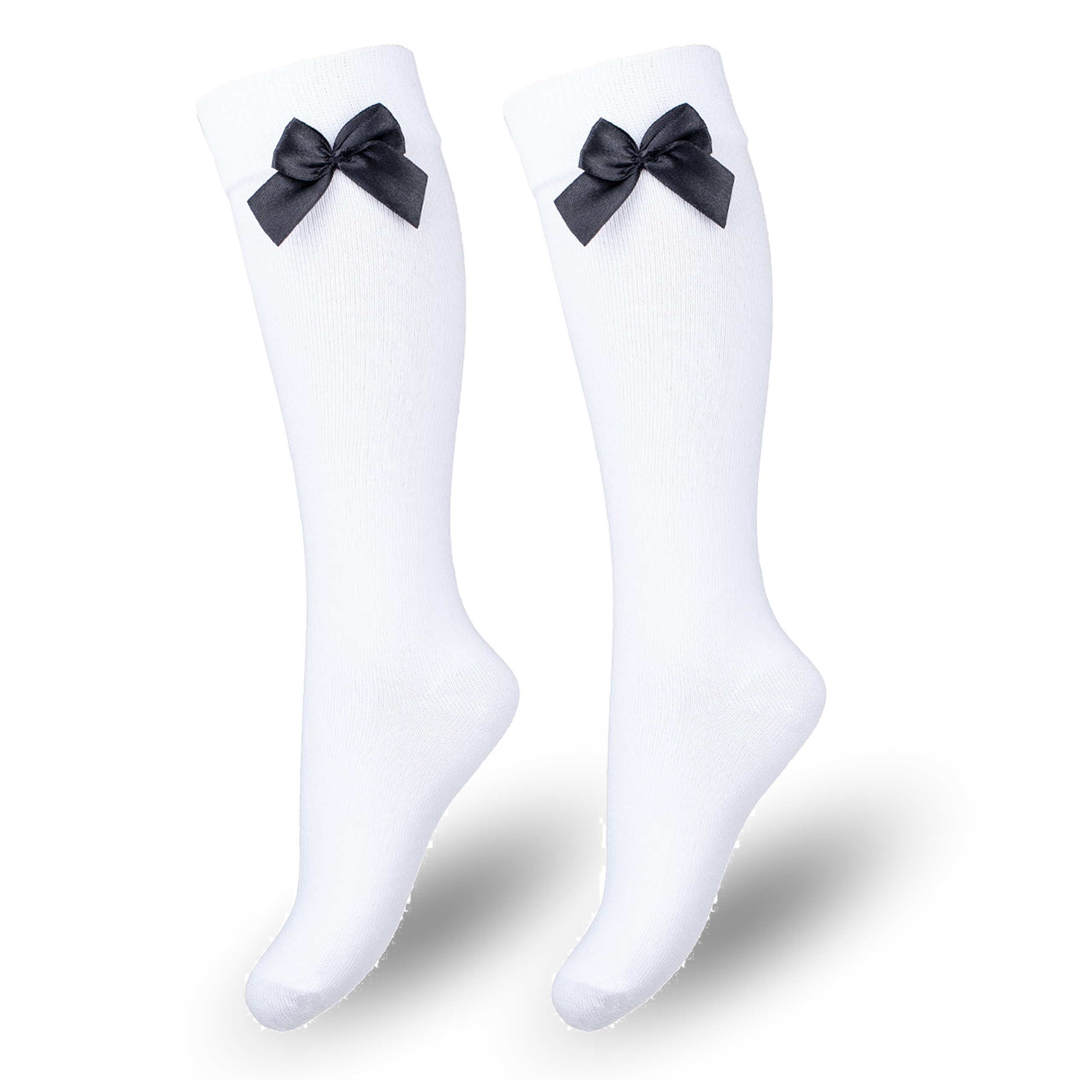 

Bawełniane Podkolanówki dziecięce z kokardką