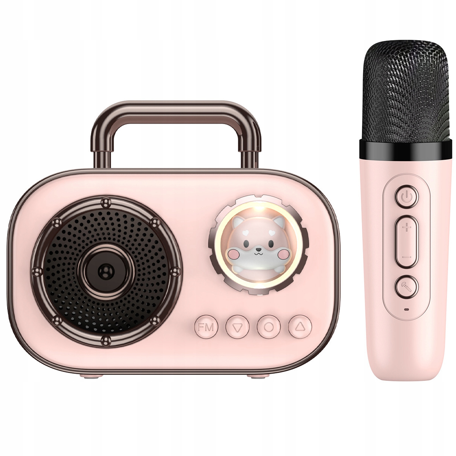 ZESTAW KARAOKE BEZPRZEWODOWY Z BLUETOOTH MIKROFON + GŁOŚNIK DLA DZIECI Marka AMT