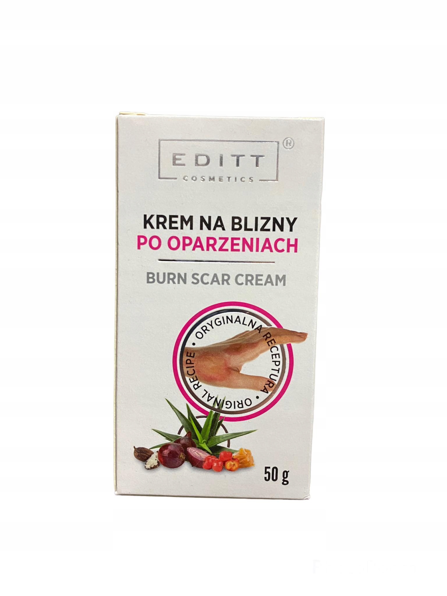 KREM NA BLIZNY po Oparzeniach Rozstępy EDITT 50g