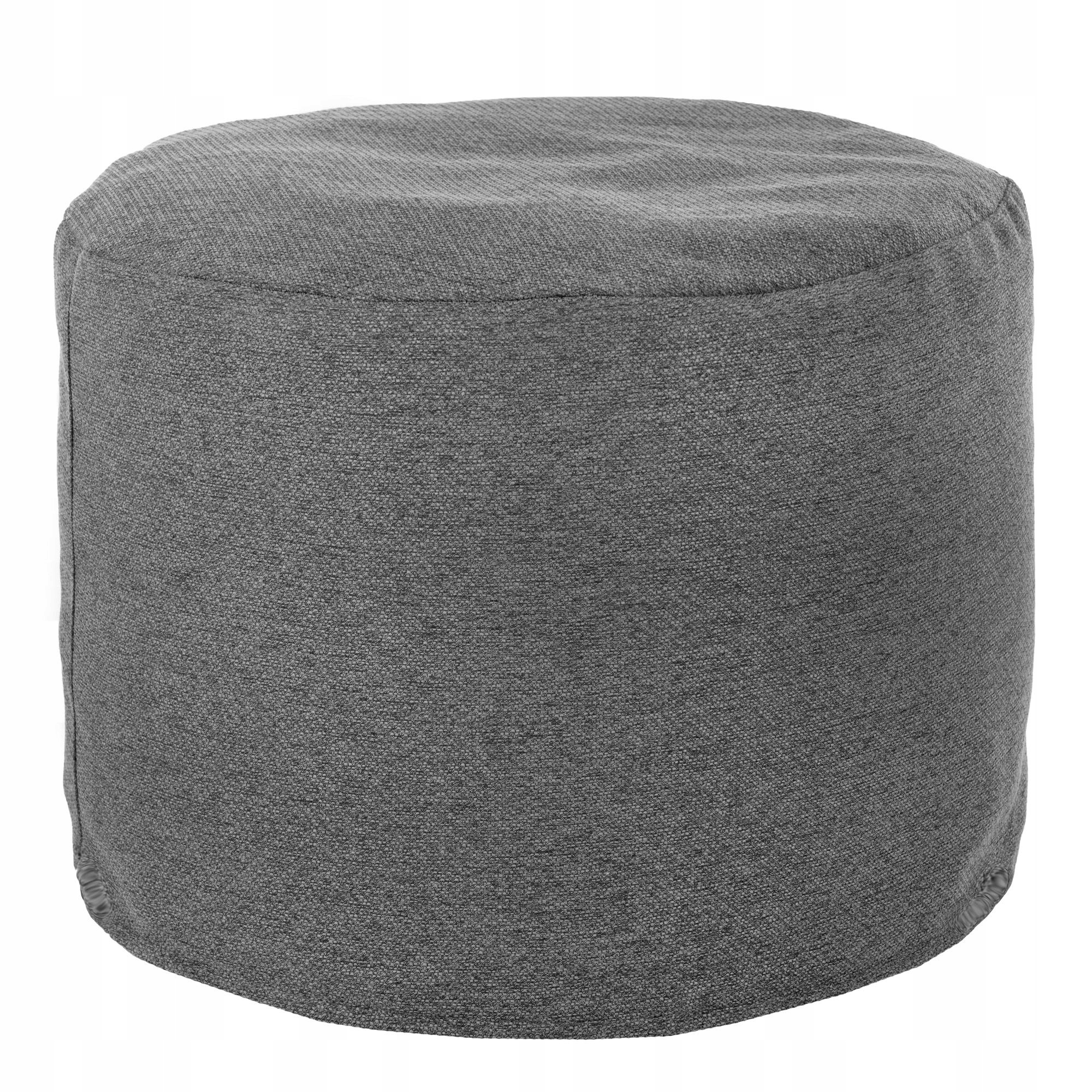 Pufa do siedzenia RECYKLING CILINDRO fotel CZARNY