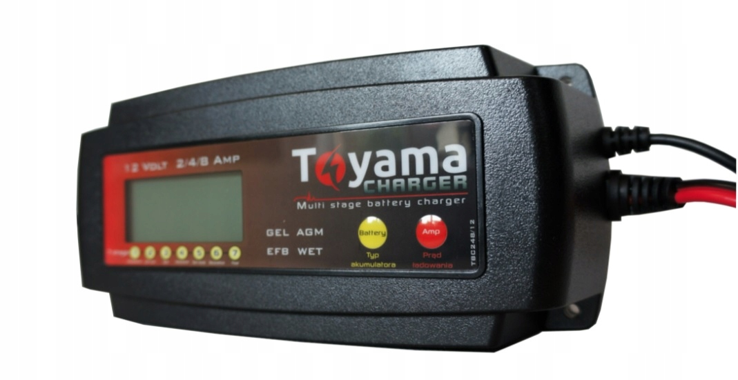 

Ładowarka Toyama 2/4/8A 12V akum.żelowych i kwas.