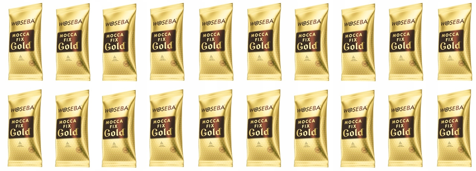 20x 100g Woseba kawa mielona palona Mocca Fix Gold Karton