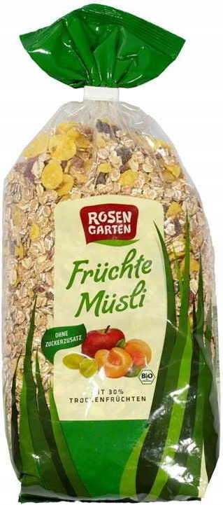 Musli z 30 % ovoce Bio 750 g Rosengarten