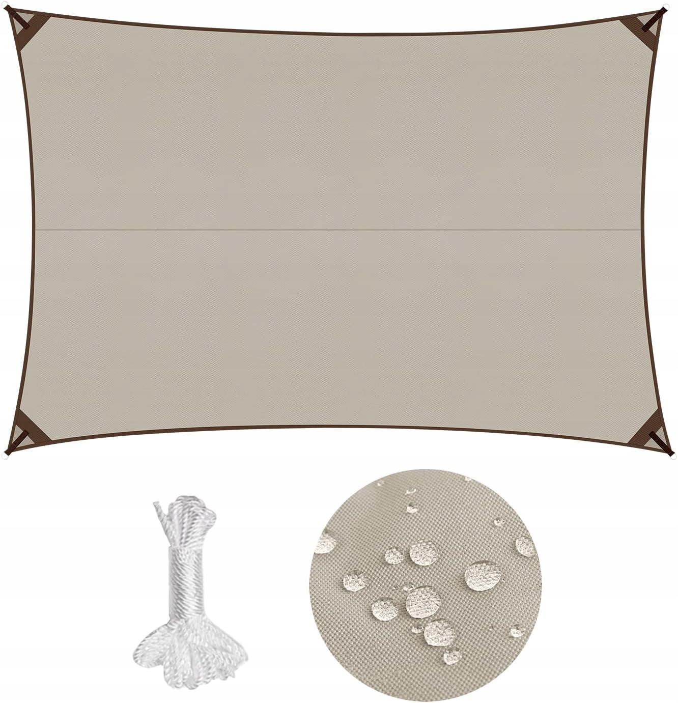 Żagiel Ogrodowy Markiza Osłona Przeciwsłoneczna 300 x 400 CM 3X4